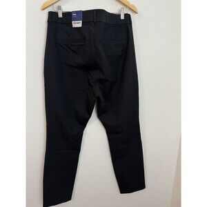 Old Navy Pants Pixie Skinny Ankle Dress Womens 16 Black Stretch NEW With Tags